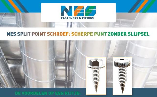 NES Split point schroef: Scherpe punt zonder slijpsel